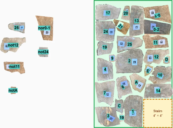 Cheryl's digital stone layout created with Hardscape Genius